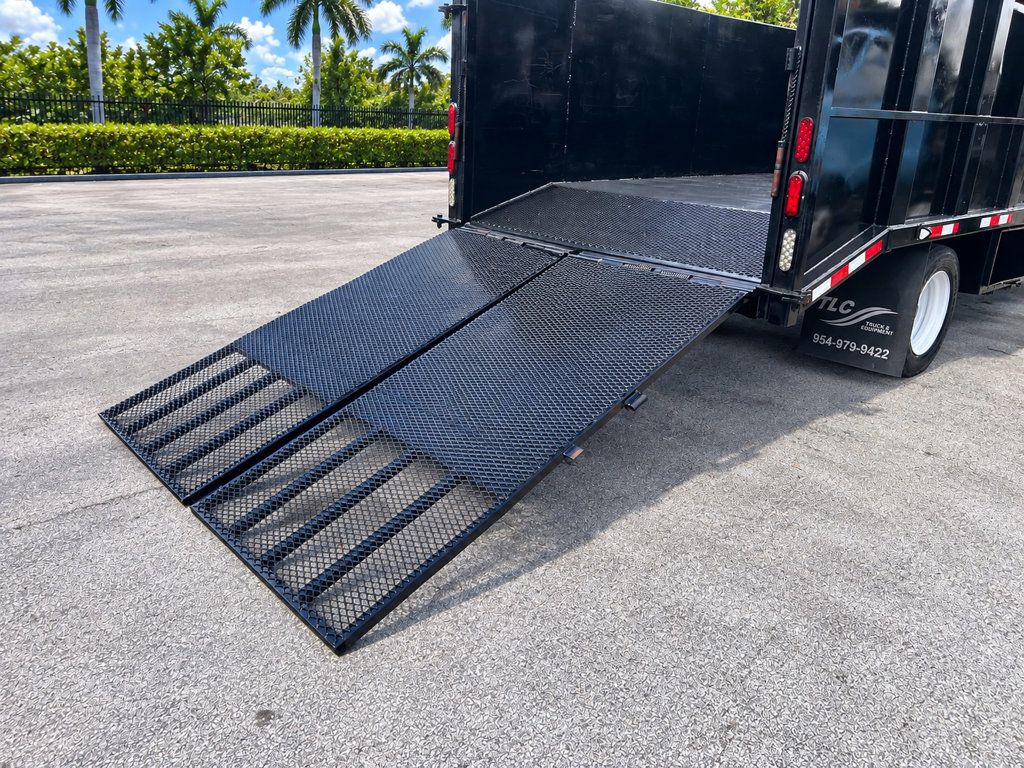 2016 Isuzu NPR XD CREW diesel w/ 16ft Landscape Body Steel Dump Truck - 23065778 - 17