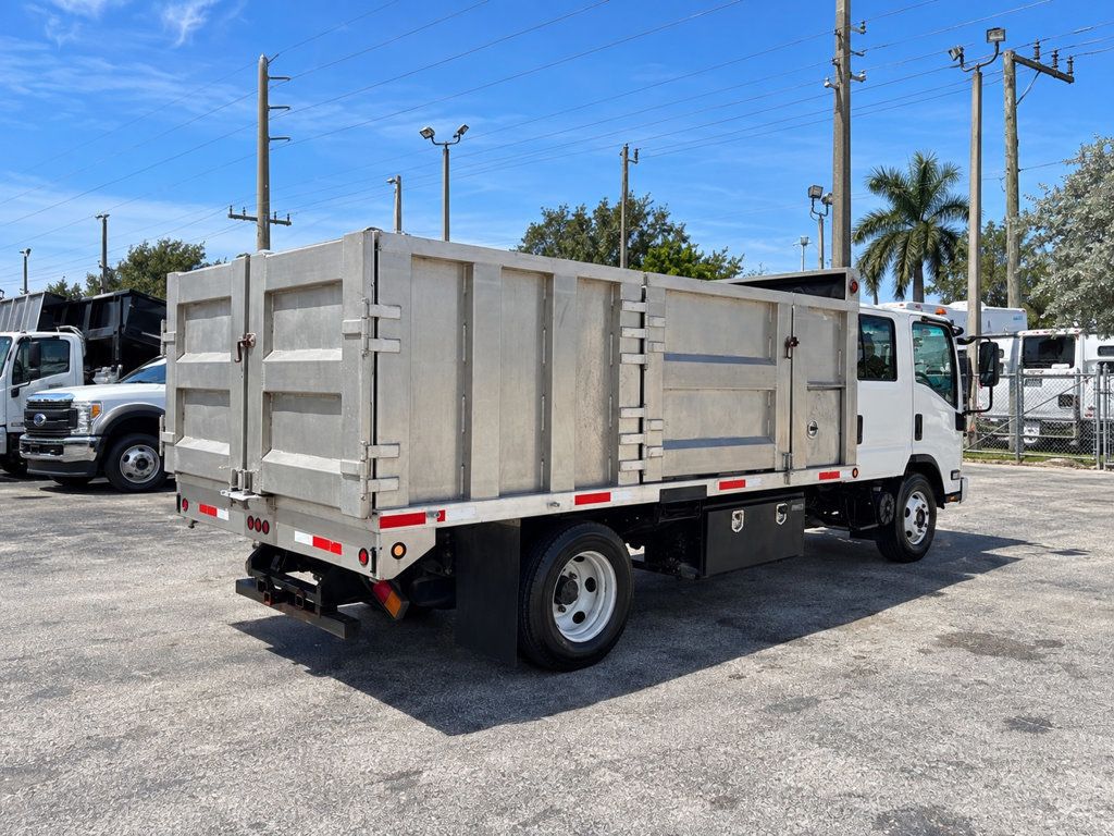 2016 Isuzu NPR XD CREW gas w/ 14ft Landscape Body Aluminum Dump Truck - 23088816 - 2