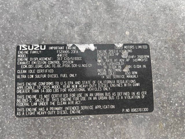 2016 Isuzu NRR CAB OVER DIESEL 16 FOOT TRUCK SEVERAL IN STOCK TO CHOOSE FROM - 22511546 - 49