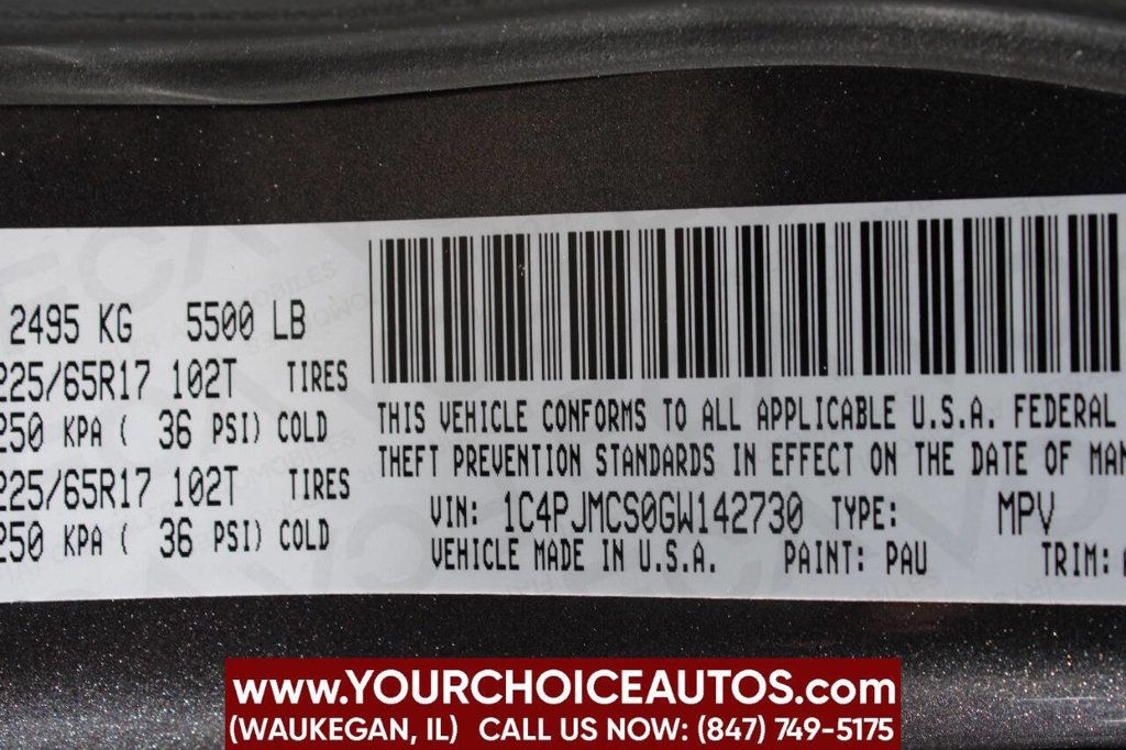 2016 Jeep Cherokee Latitude 4x4 4dr SUV - 22824253 - 30