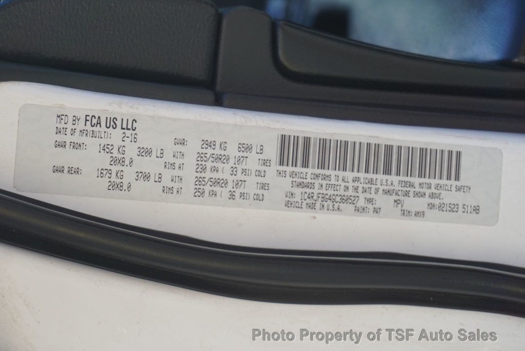 2016 Jeep Grand Cherokee 4WD 4dr 75th Anniversary - 23084632 - 29