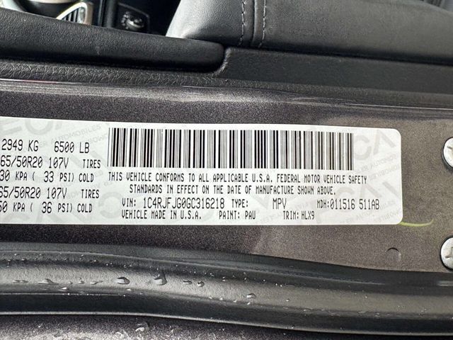 2016 Jeep Grand Cherokee 4WD 4dr Summit - 22963290 - 26