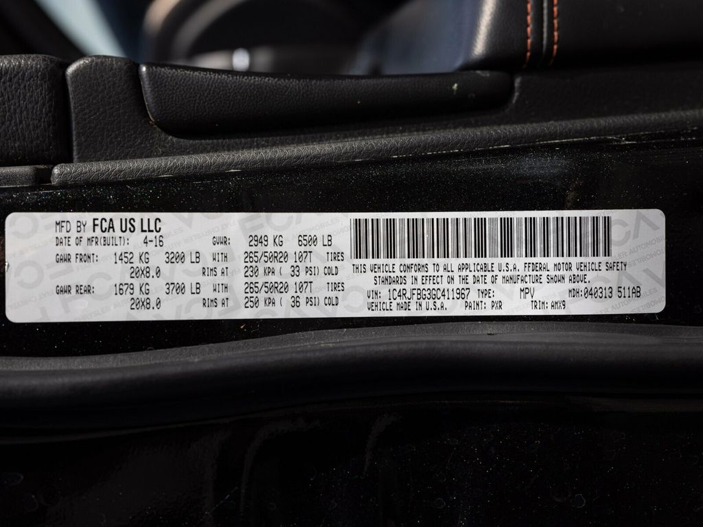 2016 Jeep Grand Cherokee 75th Anniversary Luxury Group, Uconnect 8.4 Nav - 22958195 - 82