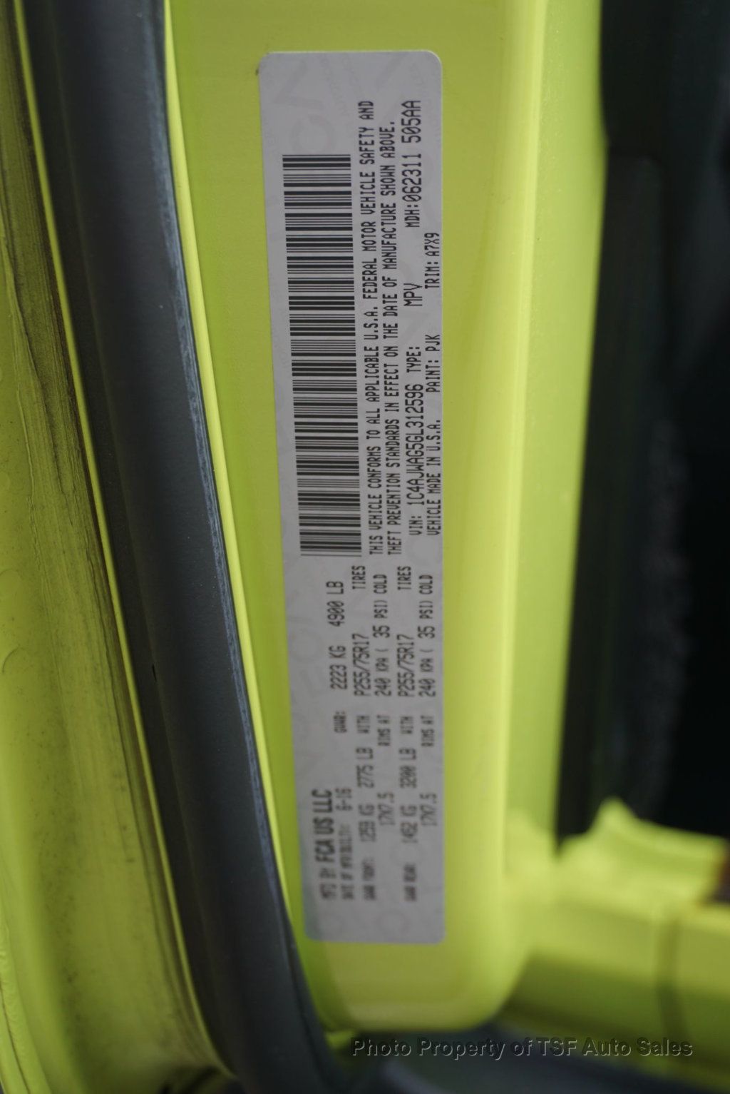 2016 Jeep Wrangler 4WD 2dr Sport - 23031467 - 23