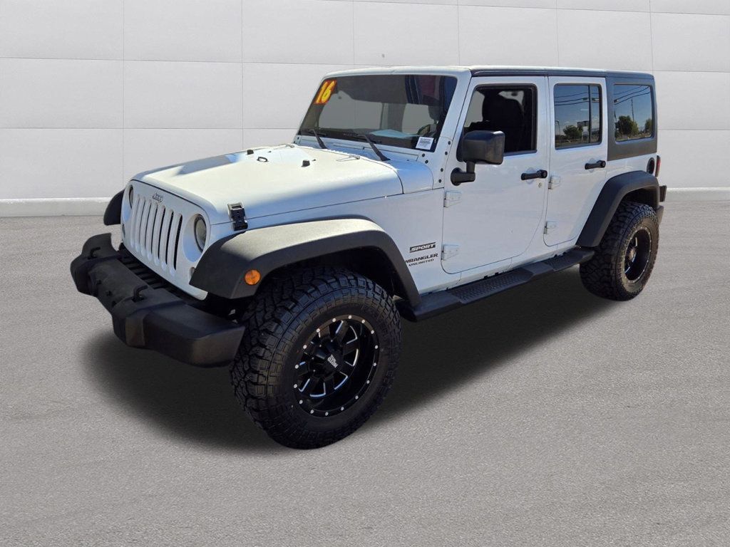 2016 Jeep Wrangler Unlimited 4WD 4dr Sport - 22590991 - 0