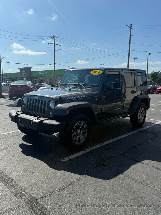 2016 Jeep Wrangler Unlimited 4WD RUBICON W/3-PIECE HARDTOP & ALPINE SOUND - 23071399 - 3