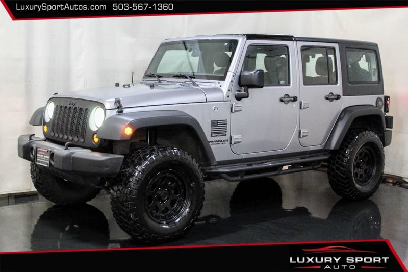 2016 Used Jeep Wrangler Unlimited LOW 60,000 Miles Lifted BFG Mud Terrains  Hardtop 4x4 at Luxury Sport Autos Serving Tigard & Portland, OR, IID  21711370