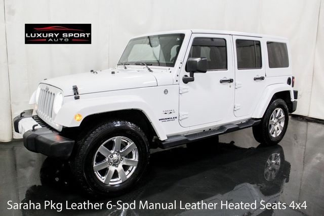 2016 Jeep Wrangler Unlimited Sahara 6-Spd Manual Leather Hard Top Low Miles - 22719862 - 0