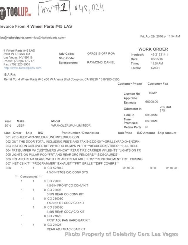2016 Jeep Wrangler Unlimited WRANGLER UNLIMITED RUBICON HARD ROCK (FULL CUSTOM 100k build) - 22895953 - 56