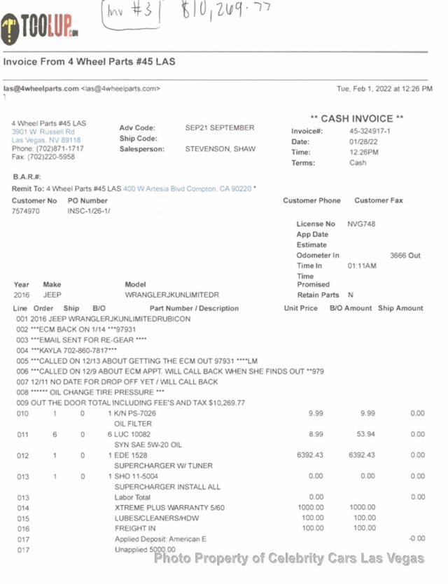 2016 Jeep Wrangler Unlimited WRANGLER UNLIMITED RUBICON HARD ROCK (FULL CUSTOM 100k build) - 22895953 - 64