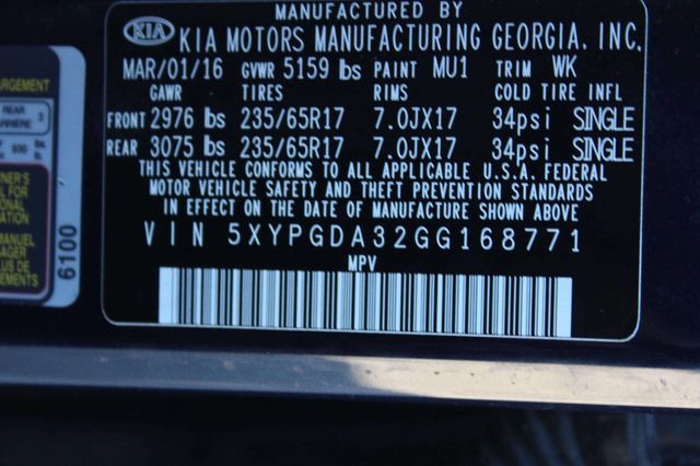 2016 Kia Sorento AWD 4dr 2.4L LX - 23029180 - 9