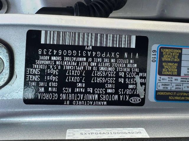 2016 Kia Sorento FWD 4dr 2.4L LX - 22946485 - 15