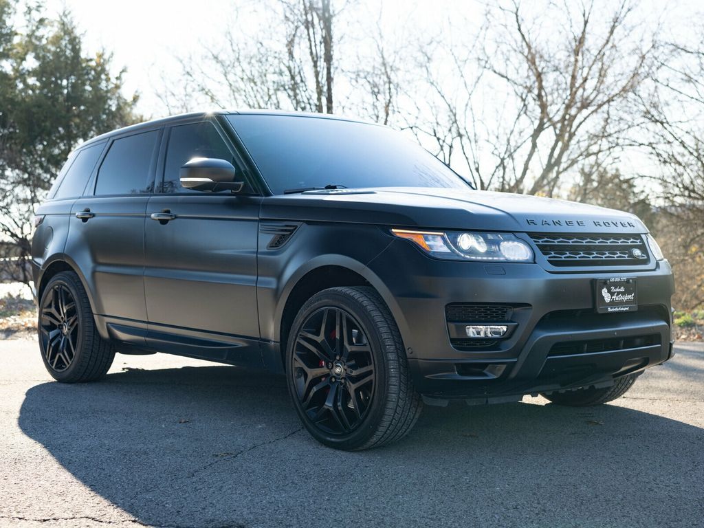 2016 Land Rover Range Rover Sport Satin Black Wrap, Two Toned Leather Interior, Garage Kept - 22970659 - 12