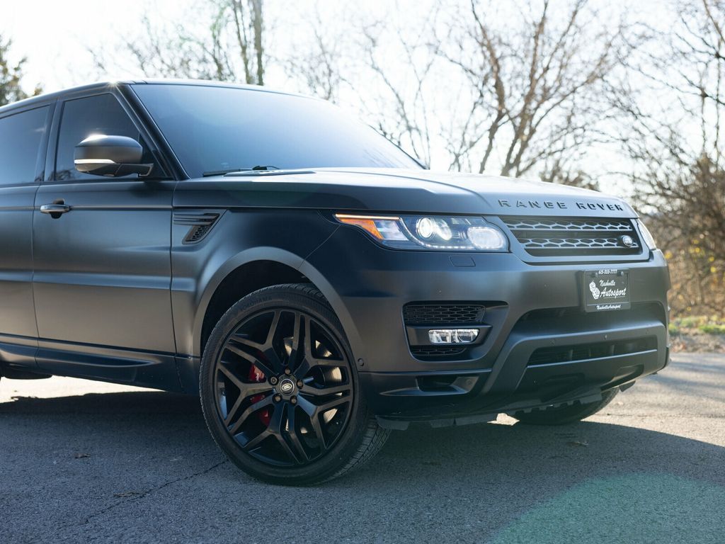2016 Land Rover Range Rover Sport Satin Black Wrap, Two Toned Leather Interior, Garage Kept - 22970659 - 13