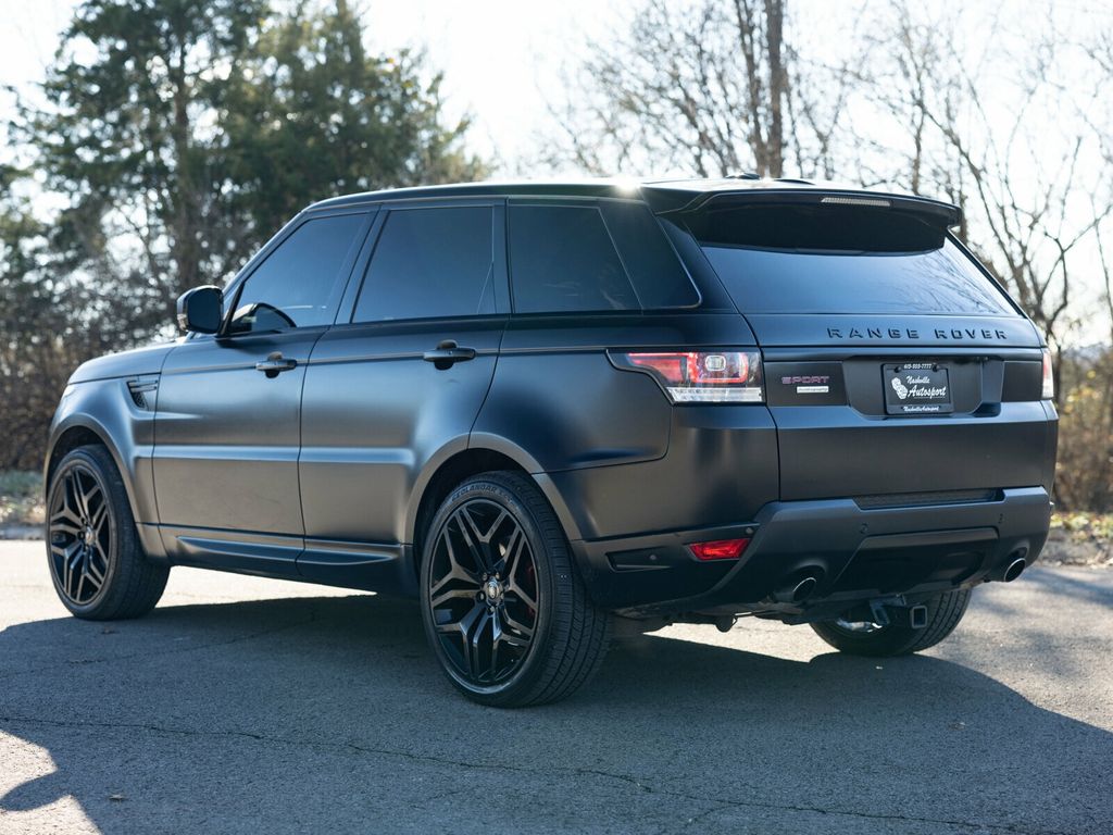 2016 Land Rover Range Rover Sport Satin Black Wrap, Two Toned Leather Interior, Garage Kept - 22970659 - 5