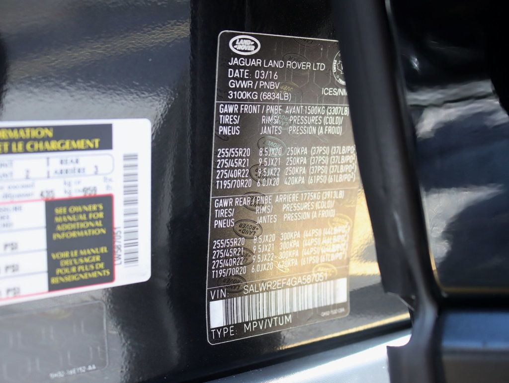 2016 Land Rover Range Rover Sport SuperCharged photo 35