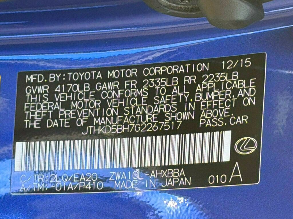 2016 Lexus CT 200h 5dr Sedan Hybrid - 23039699 - 46