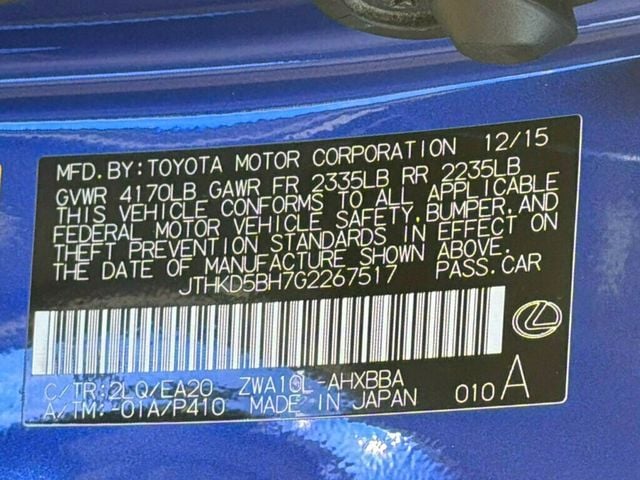 2016 Lexus CT 200h 5dr Sedan Hybrid - 23039699 - 46