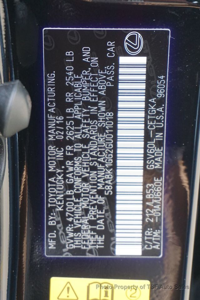 2016 Lexus ES 350 4dr Sedan LUXURY PKG PANO ROOF NAVI REAR CAM HOT&COOL SEATS  - 23017855 - 43