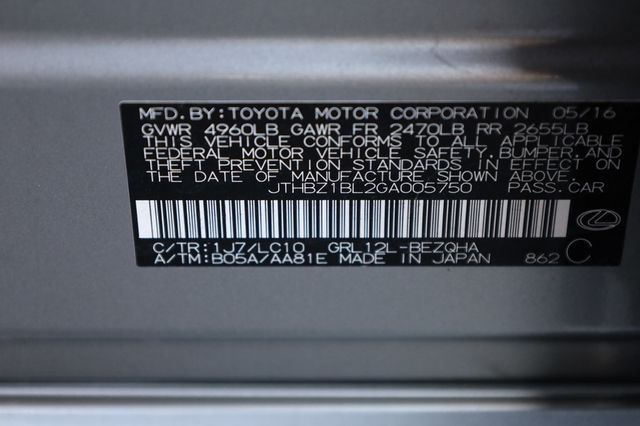 2016 Lexus GS 350 4dr Sedan RWD - 22972610 - 9