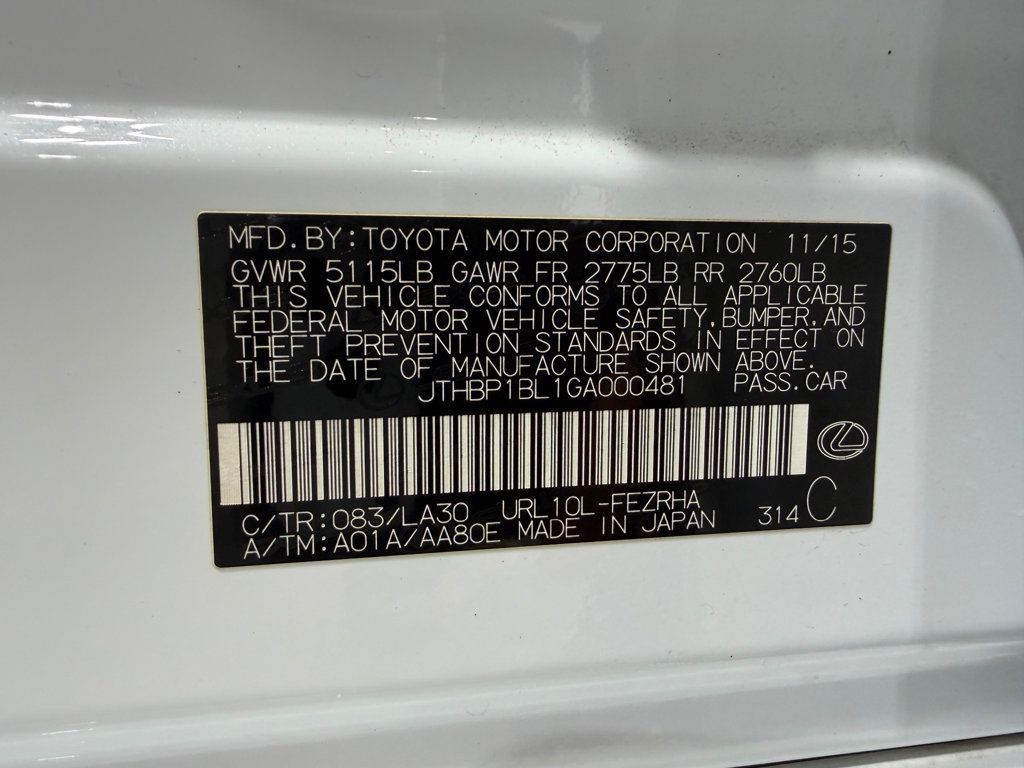 2016 Lexus GS F 4dr Sedan - 22993094 - 3