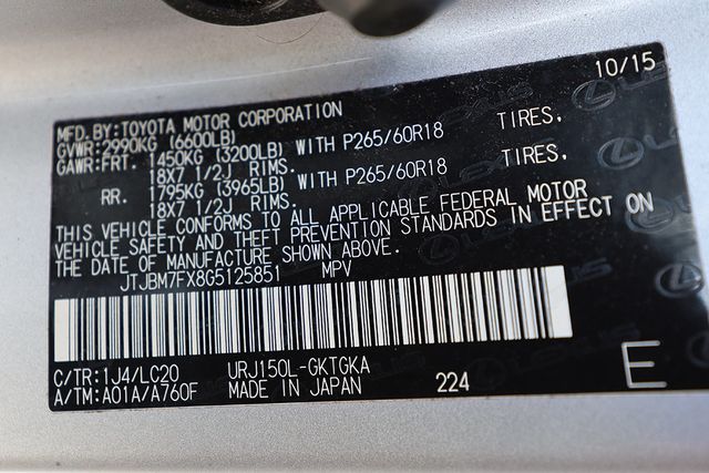 2016 LEXUS GX 460 4WD 4dr - 23013392 - 38