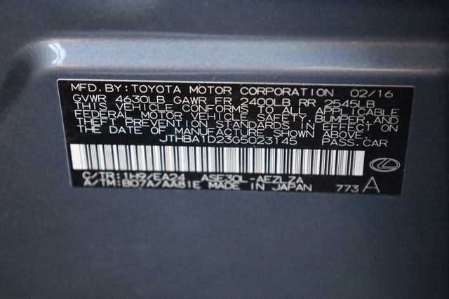 2016 Lexus IS 200t 4dr Sedan - 22970729 - 11