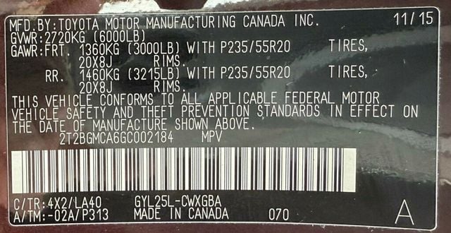 2016 Lexus RX 450h AWD 4dr - 22750553 - 47