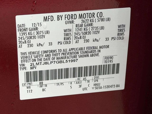 2016 Lincoln MKX AWD 4dr Reserve - 23002119 - 18