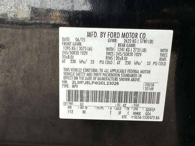 2016 Lincoln MKX AWD 4dr Reserve - 23003226 - 21