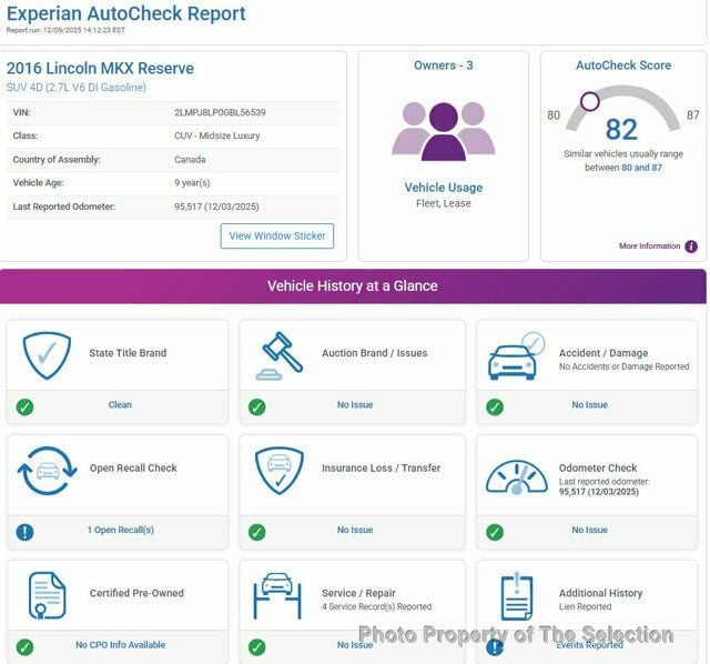 2016 Lincoln MKX RESERVE AWD W/ CLIMATE & PREMIUM AUDIO PKGS - 22957102 - 15