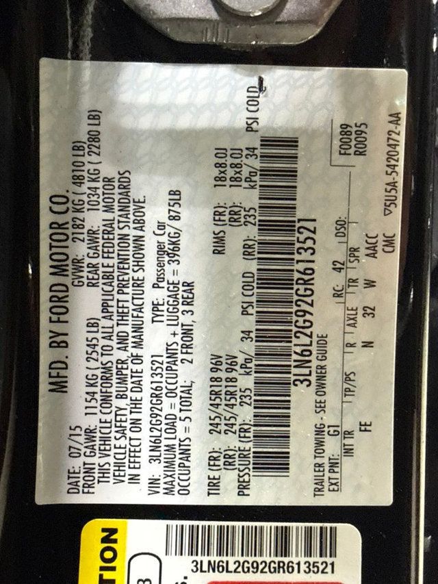 2016 Lincoln MKZ 4dr Sedan FWD - 23074851 - 28