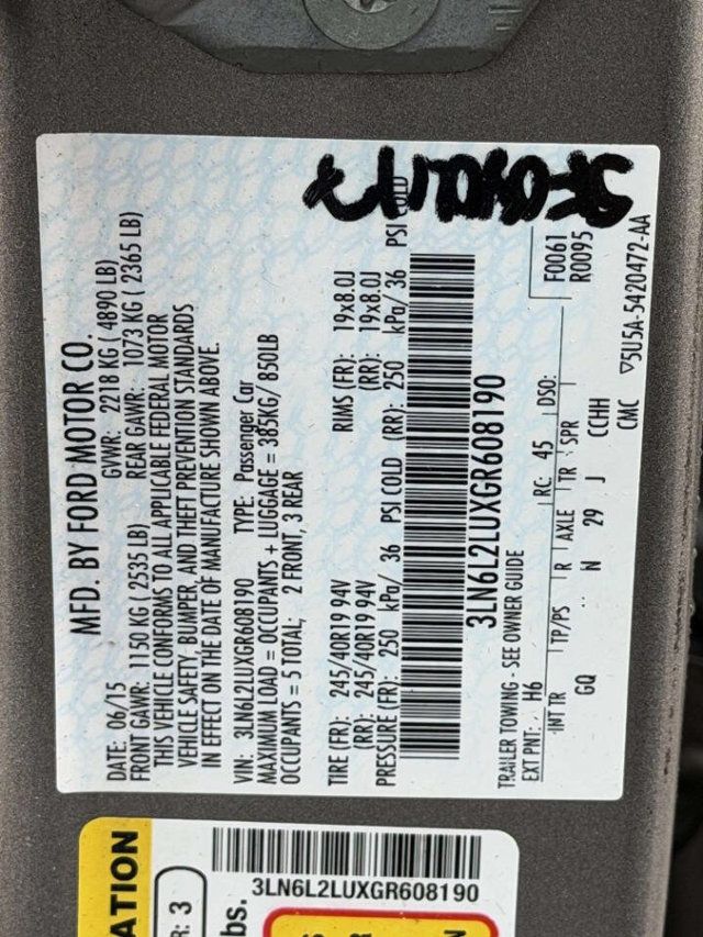 2016 Lincoln MKZ 4dr Sedan Hybrid FWD - 22962845 - 12