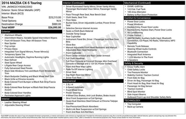 2016 Mazda CX-5 Touring - 23039216 - 5