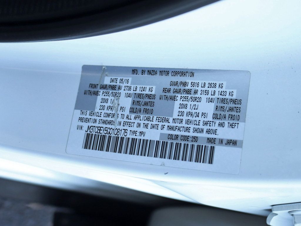 2016 Mazda CX-9 AWD 4dr Signature - 22941023 - 36