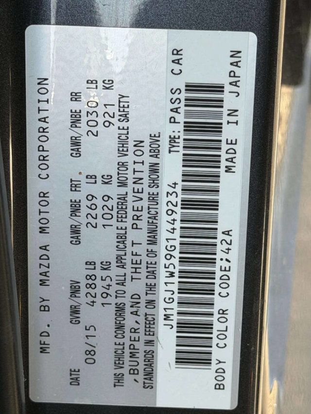 2016 Mazda Mazda6 4dr Sedan Automatic i Grand Touring - 22968384 - 16