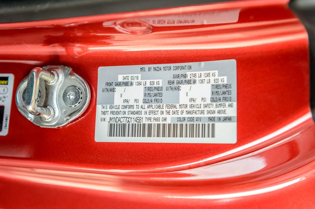 2016 Mazda MX-5 Miata MIATA CLUB - VERY CLEAN - ONE OWNER - MUST SEE - 23019269 - 52