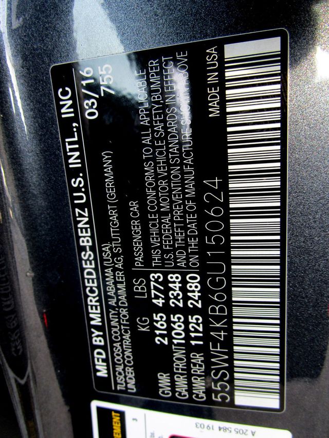 2016 Mercedes-Benz C-Class 4dr Sedan C 300 4MATIC - 23037188 - 36
