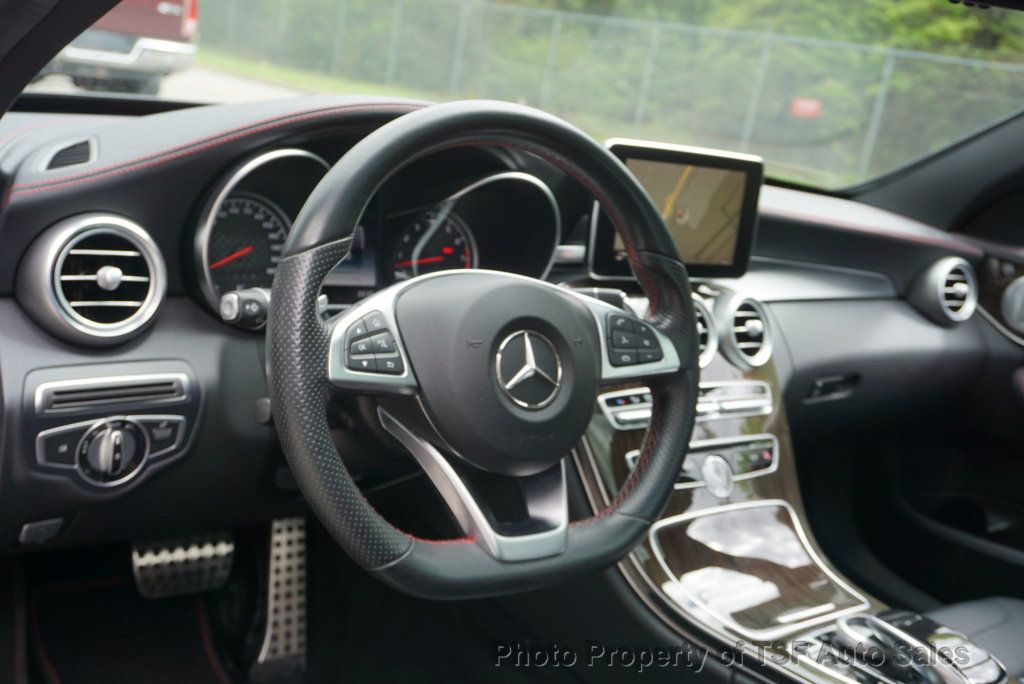 2016 Mercedes-Benz C-Class 4dr Sedan C 450 AMG 4MATIC MULTIMEDIA PKG RED SEAT BELTS LOADED! - 23021203 - 19