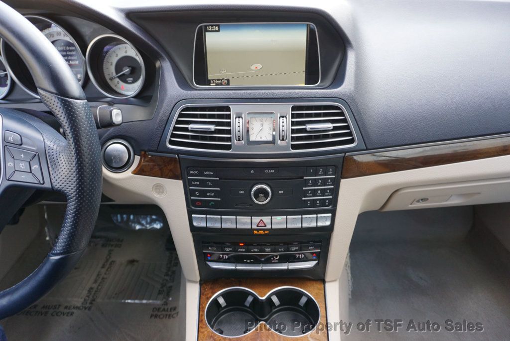 2016 Mercedes-Benz E-Class 2dr Coupe E 400 4MATIC BLUE LEATHER PREMIUM 3 PKG LIGHTING PKG  - 22984673 - 19