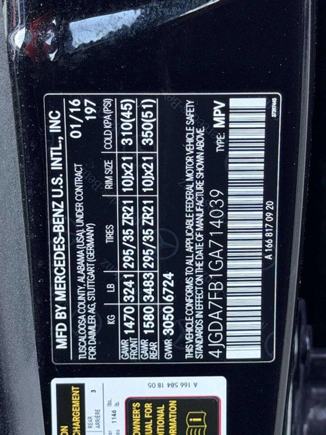 2016 Mercedes-Benz GLE 4MATIC 4dr AMG GLE 63 S-Model - 23036126 - 20