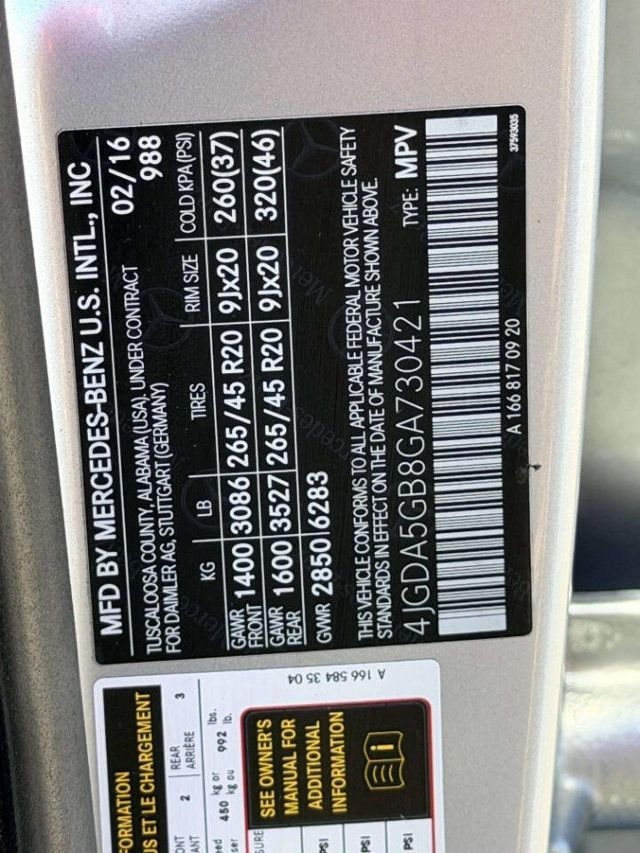 2016 Mercedes-Benz GLE 4MATIC 4dr GLE 400 - 23040543 - 19