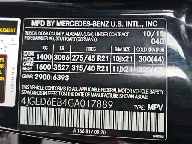 2016 Mercedes-Benz GLE 4MATIC 4dr GLE 450 AMG Coupe - 22981583 - 47