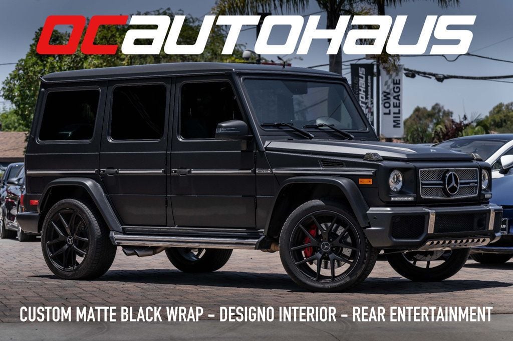 2016 Mercedes-Benz G-Class G65 W/ MATTE BLACK WRAP AND DESIGNO INTERIOR - 22497268 - 0