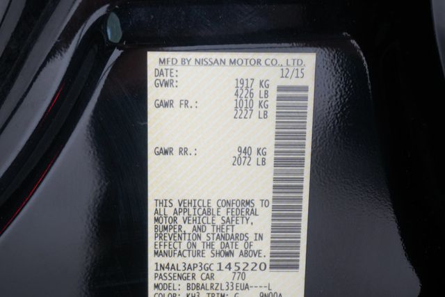 2016 Nissan Altima 4dr Sedan I4 2.5 SL - 23035309 - 29