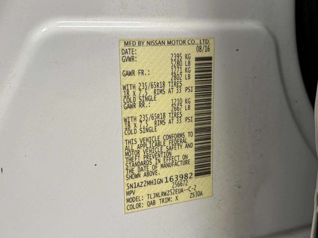 2016 Nissan Murano AWD 4dr SL - 22979983 - 42