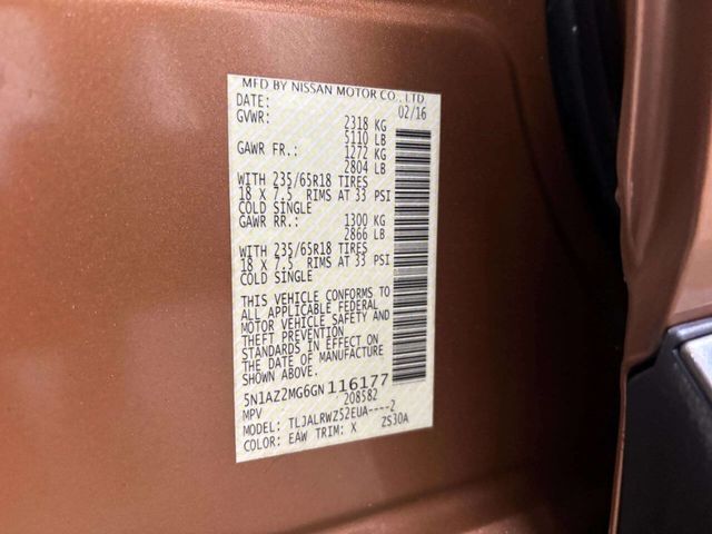 2016 Nissan Murano FWD 4dr SL - 22965027 - 42