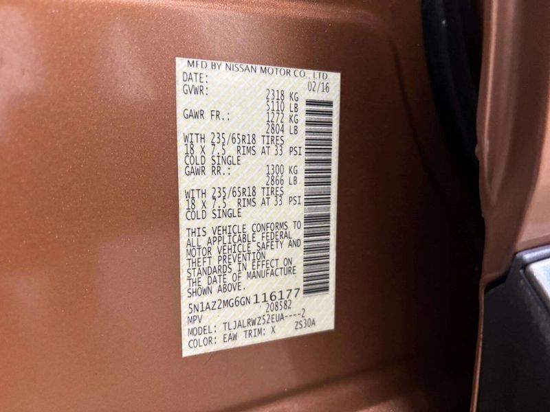 2016 Nissan Murano FWD 4dr SL - 22965027 - 42