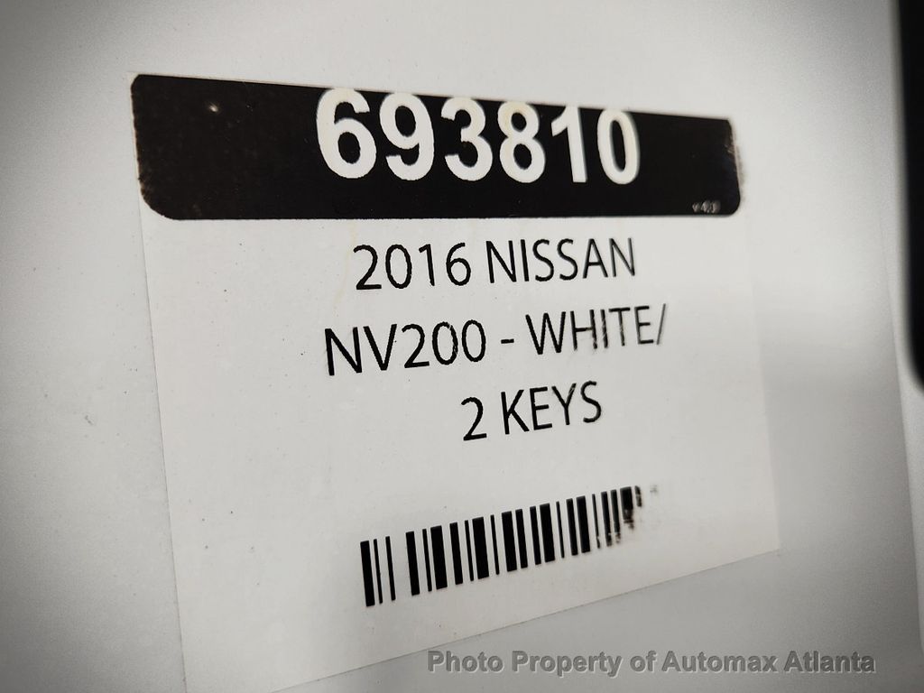 2016 NISSAN NV200 2.5 sv  - 21637606 - 29