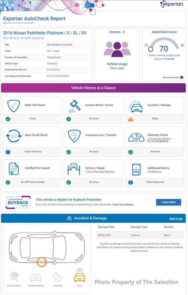 2016 Nissan Pathfinder 4WD SL W/3RD ROW SEATING - 22996804 - 12